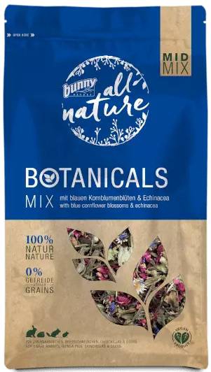 Foto Bunny Nature - Botanicals Mid Mix con Fiordaliso Azzurro e Foglie di Echinacea da 120 g