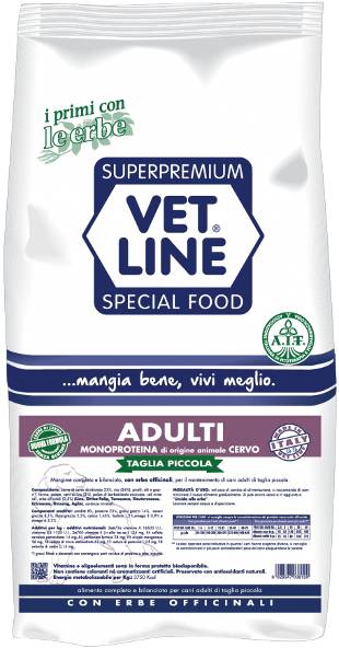 Foto Vet Line - Adult Monoproteico Taglia Piccola al Cervo da 12,5 Kg