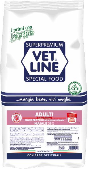 Foto Vet Line - Adult Monoproteico Taglia Piccola al Maiale da 12,5 Kg