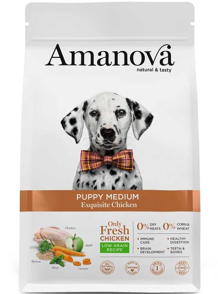 Foto Amanova - Puppy Medium Exquisite Chicken da 12 Kg