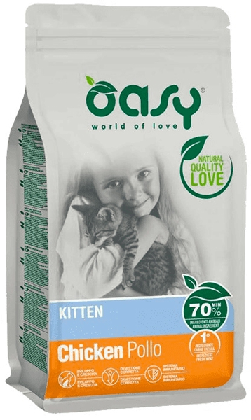 Foto Oasy - Kitten con Pollo da 1.5 Kg