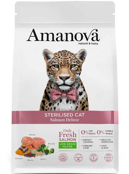 Foto Amanova - Sterilised Cat Salmon Deluxe da 6 Kg