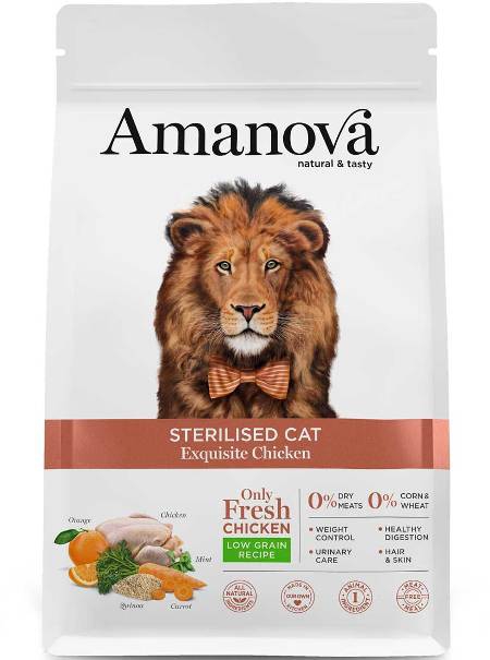 Foto Amanova - Sterilised Cat Exquisite Chicken da 6 Kg