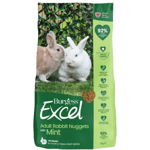 Foto Burgess Excel - Adult Coniglio con Pepite alla Menta da 3 Kg