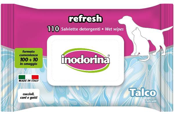 Foto Inodorina - Salviette Refresh al Talco 110 pz