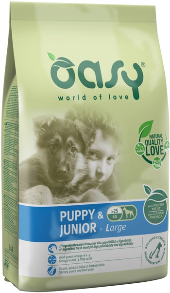 Foto Oasy - Puppy & Junior Large da 12 Kg