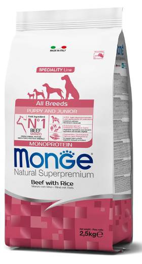 Foto Monge Speciality Line - All Breeds Puppy Monoprotein con Manzo e Riso da 12 Kg