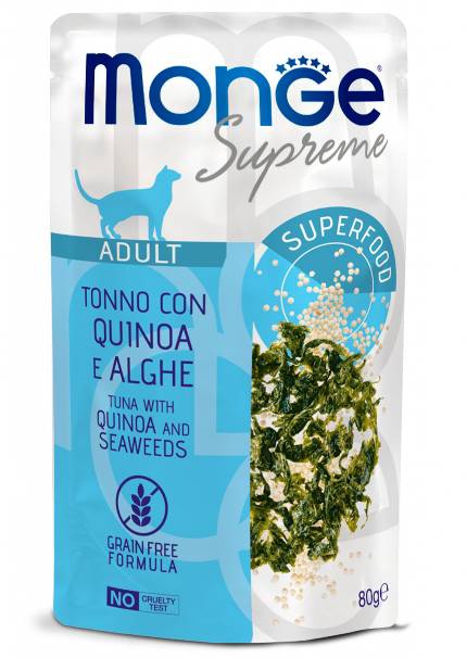 Foto Monge - Buste Supreme Adult con Tonno, Quinoa e Alghe da 80g