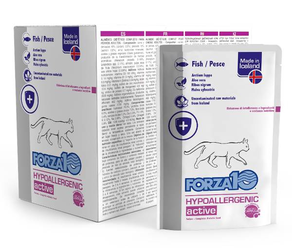 Foto Forza 10 - Actiwet per Gatti Hypoallergenic con Pesce 12x100g