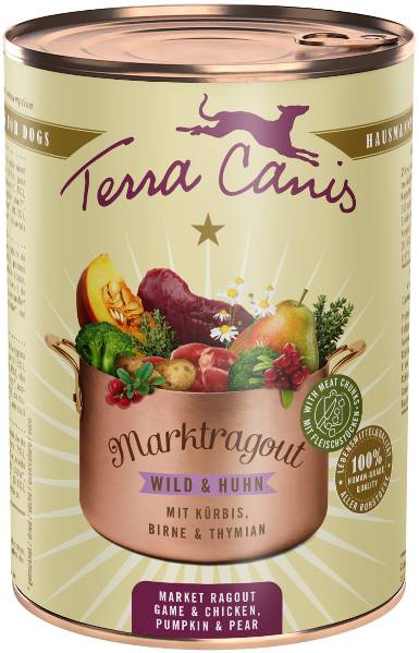 Foto Terra Canis - Market Ragout Grain Free al Cervo e Pollo con Zucca, Pera e Timo da 385g