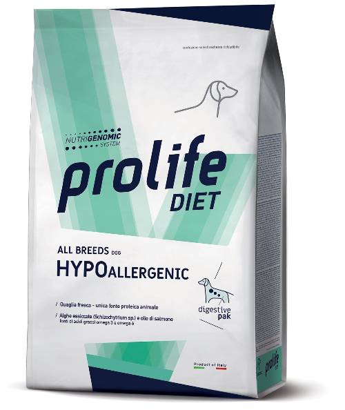 Foto Prolife - Vet Hypoallergenic All Breed con Quaglia da 8 Kg