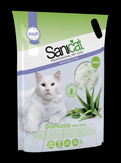 Foto Sanicat - Lettiera in Silicio Diamonds all'Aloe 15L