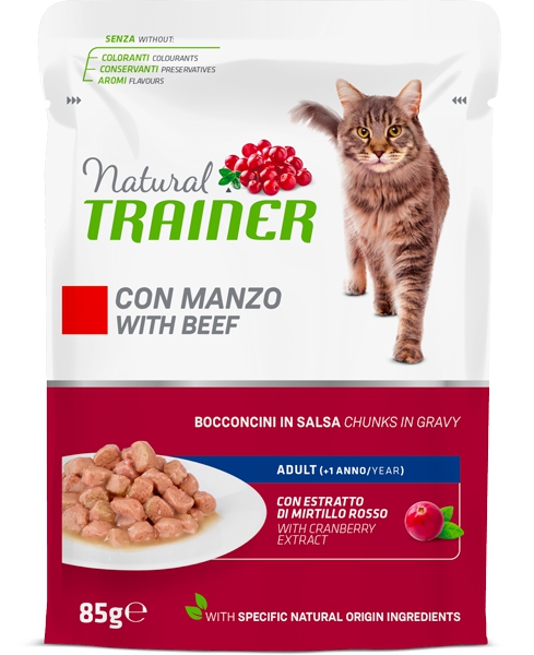 Foto Natural Trainer - Adult con Bocconcini di Manzo in Salsa da 85g