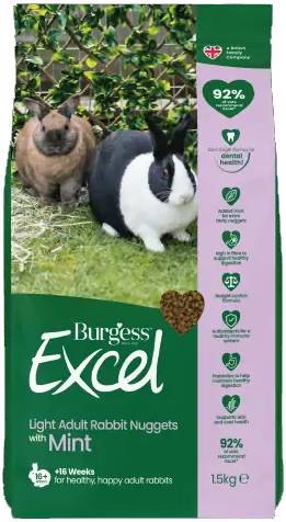 Foto Burgess Excel - Adult Light con Pepite alla Menta da 1,5 Kg