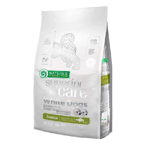 Foto Nature's Protection Superior Care - White Dog Grain Free Junior Small Pesce Bianco 10 Kg