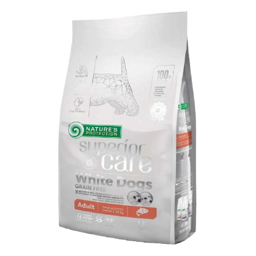 Foto Nature's Protection Superior Care - White Dog Grain Free Adult Small Salmone 10 Kg