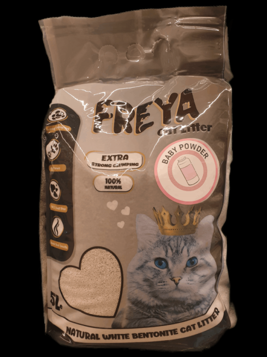 Foto Freya - Lettiera per Gatti Agglomerante in Bentonite Baby Powder da 5 LT