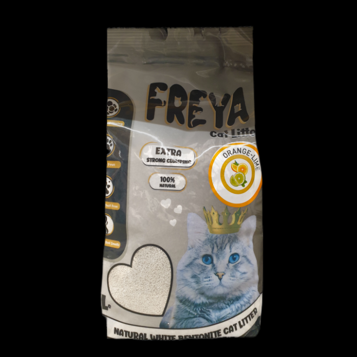 Foto Freya - Lettiera per Gatti Agglomerante in Bentonite all'Arancia e Lime da 5 LT