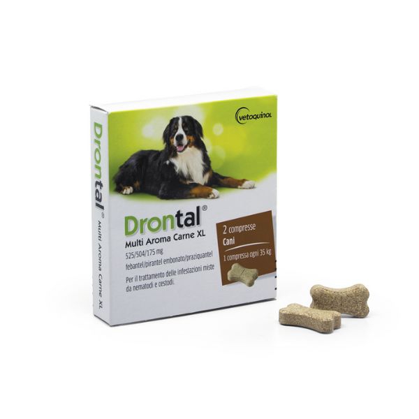 Foto Vetoquinol - Drontal Multi Aroma Carne XL 2 cpr