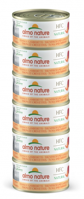 Foto Almo Nature - HFC Megapack con Tonno e Gamberetti da 6x70g