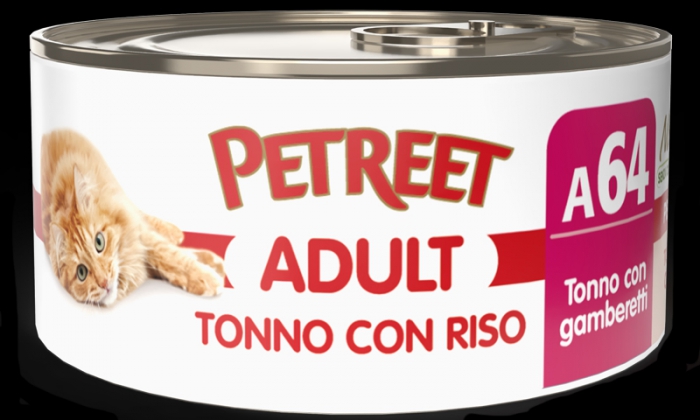 Foto Petreet - A64 Tortino Tonno e Riso, con Gamberetti da 85g - SCAD. RAVVICINATA 01/26 -58%
