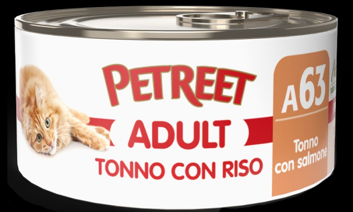 Foto Petreet - A63 Tortino Tonno e Riso, con Salmone da 85g - SCAD. RAVVICINATA 01/26 -58%