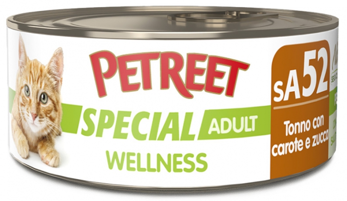 Foto Petreet - sA52 Special Wellness Tonno con Carote e Zucca da 70g SCAD. RAVVICINATA 12/25 -60%