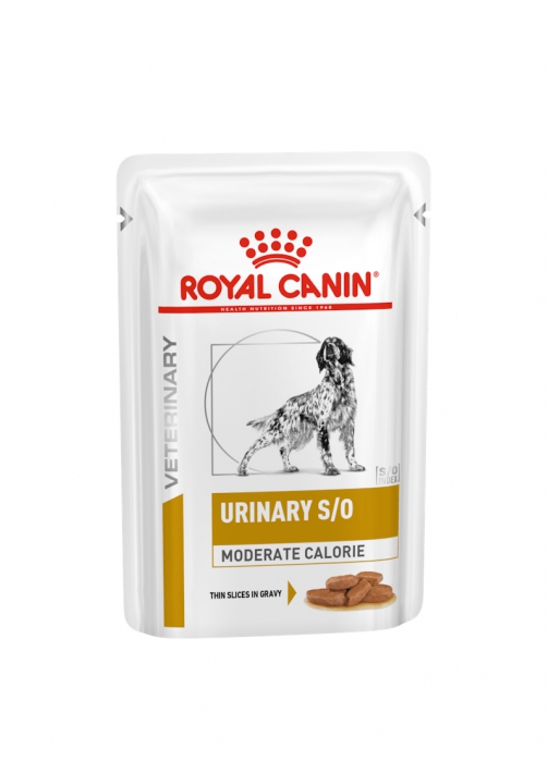 Foto Royal Canin - Veterinary Diet Dog Urinary S/O Moderate Calorie in Salsa al Pollo 12x100g