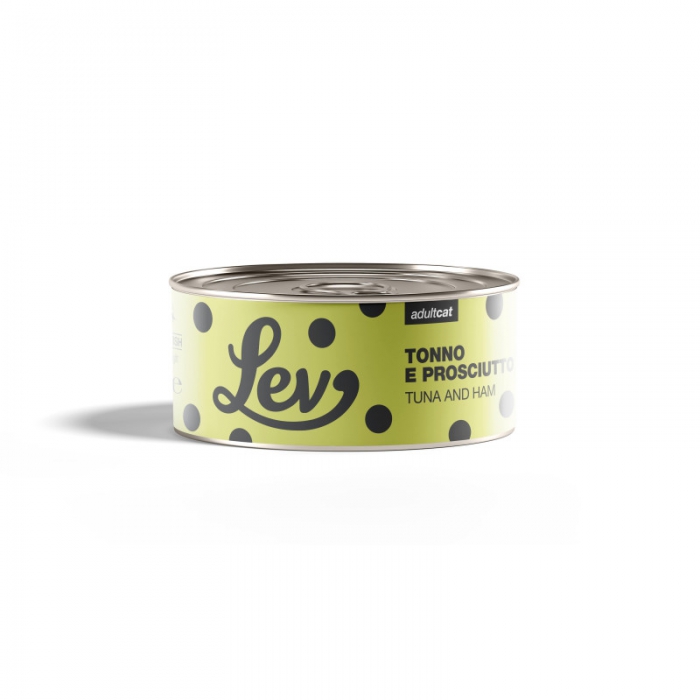 Foto Lev Cat - Lattina al Tonno e Prosciutto da 140g