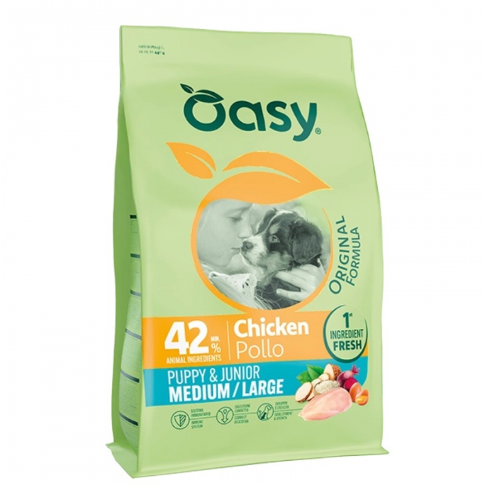 Foto Oasy Dry Dog Original - Puppy Medium-Large Pollo 10 Kg