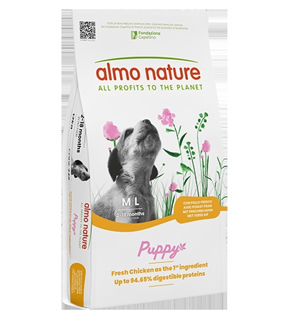 Foto Almo Nature - Puppy con Pollo Fresco M-L