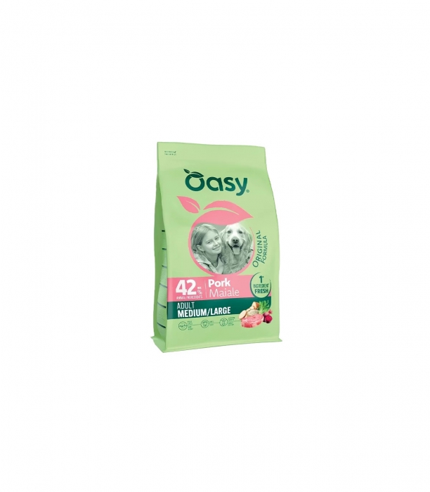 Foto Oasy Dry Dog Original - Adult Medium-Large Maiale 10 Kg