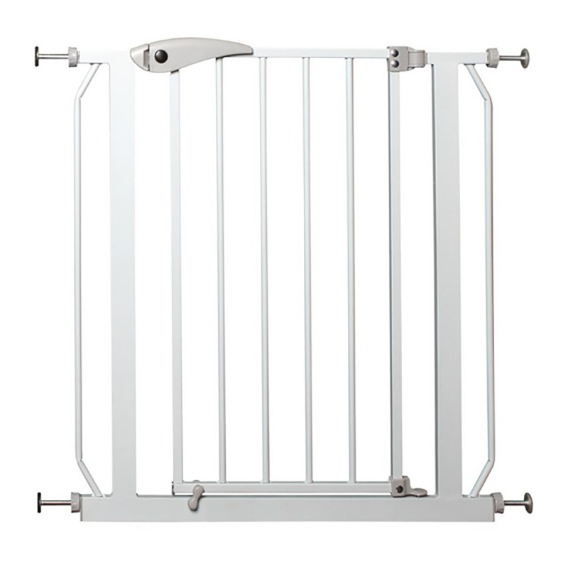 Cancelletto Per Cani TRIXIE Tx39451 | Barriera Per Scale E Porte, Montaggio Senza Viti | Bianco, Altezza 76 Cm