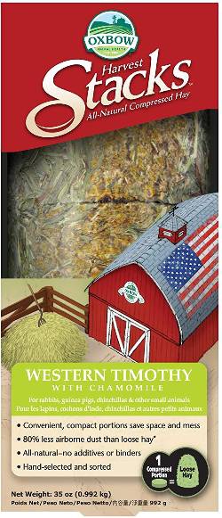 Oxbow Harvest Stacks - Foin Timothy occidental et camomille compressé 35 oz